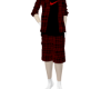 Long Shorts Outfit Red