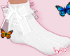 🦋 Cute white socks