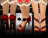 *9w*Shoes red high heel