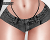 $ Black Jeans Short