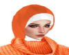 Orange N white Hijab