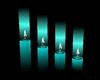 ^Teal Deco Candles