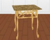 Gold Granite End Table