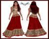 Arabic Gold Red Gown
