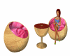 pink and wood chair anim