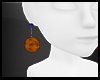 Orange Pom Earrings V2