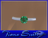 TS Silver Emerald Ring