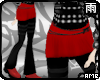 Red Skirt Black Pants