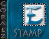 Teal "E" Stamp