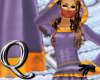 !Q Purple Gold FW Gown