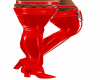 Boots P! red latex