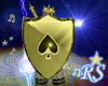 Shield of spades gold