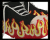 embroided flames