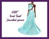 GBF~Ice Teal Jewel Gown