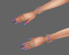 nails tri color action