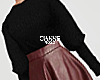 Leather skirt burgundy