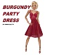 BURGUNDY PARTY DRESS