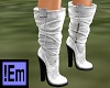 !Em Boots White Suede