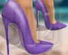 Denim Heels - Purple