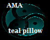 little teal pillow