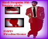 DM|Red Sequins Fit -bagg