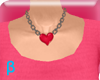*B* Heart Necklace