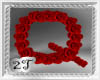 ~2T~ Q  Letter Red Rose