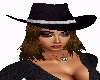 Cowgirl Hat-Brunette