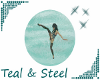 Teal& Steel Dance Bubble