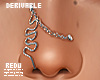 DRV. Nose piercing swirl
