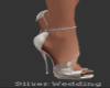 Silver Wedding Heels