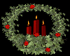 Ivy Wreath with Candles