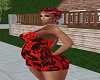 Red/Black Lace Maternity