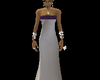 ivory/Purple Gown