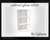 cabinet glass white 