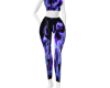 F flaming skull purple