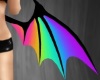 Black Rainbow Bat Wings