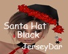 Santa Hat Black & Red