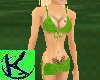 (K) Natural Green Bikini