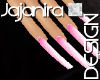 ultra long nails pink