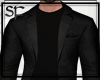 SF Black Casual Suit