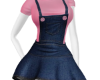 Overall Pink Top & Skirt