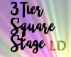 3 Tier Square Stage