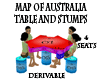 Map Australia tab/stumps