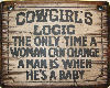 Cowgirls Logic Poster