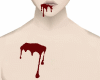 blood and chest drool