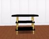 black & gold tv stand