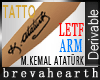Left Arm Tatto K.Ataturk