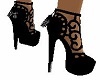 Black Lace Shoes Heels
