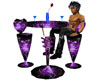 Bistro table purple